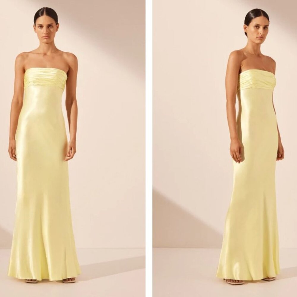 Shona Joy La Lune Strapless Dress